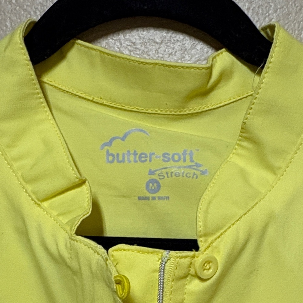 Butter Bright Yellow Women's Nurse Scrub Set - Picture 2 of 9